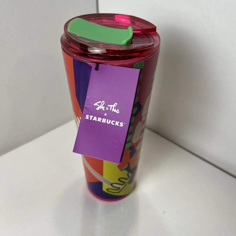 Starbucks x Shae Anthony Beautiful She Artist Series 16oz Stainless Tumbler 🌸‎
